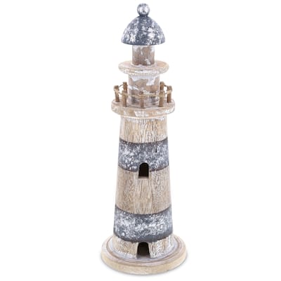 CoTa Global Silver Sea Lighthouse - Large, 11.8 Inch, Color May Vary - 11.8 inches
