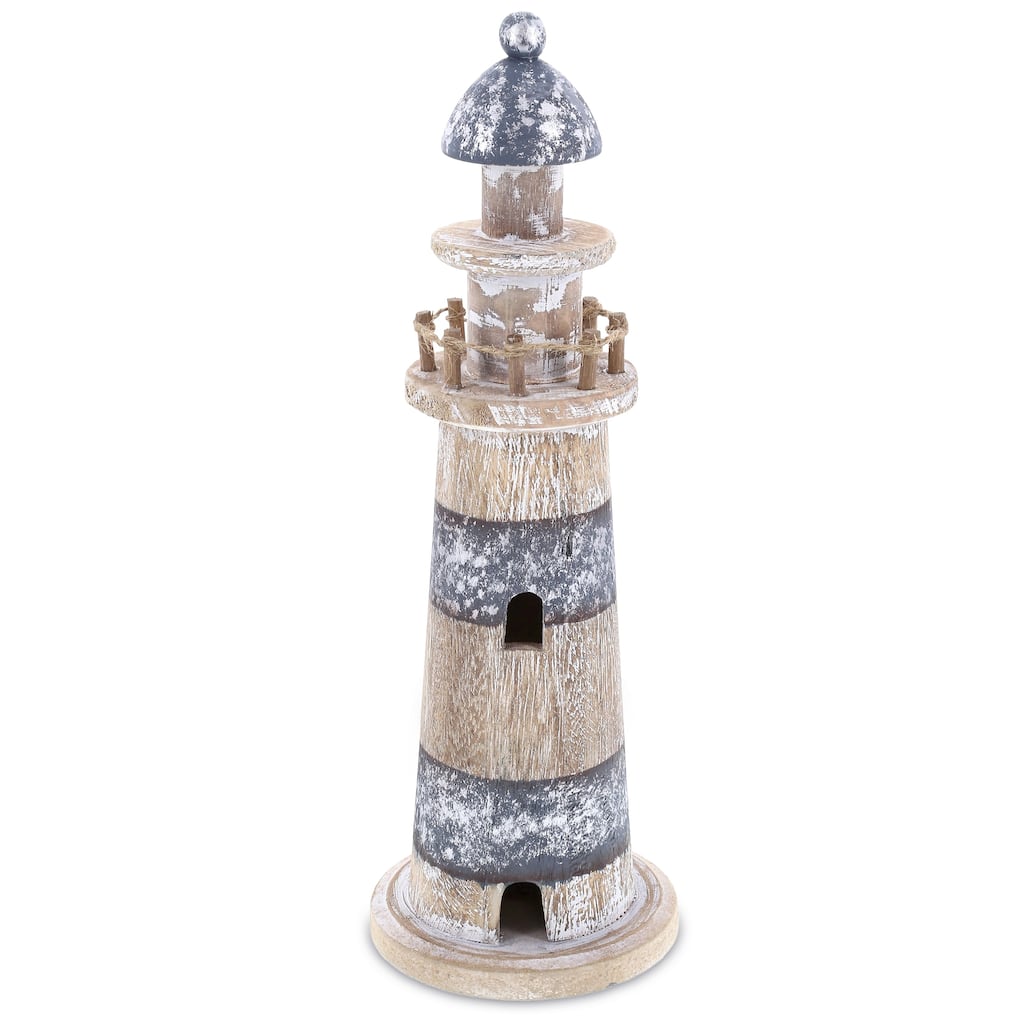 CoTa Global Silver Sea Lighthouse - Large, 11.8 Inch, Color May Vary - 11.8 inches