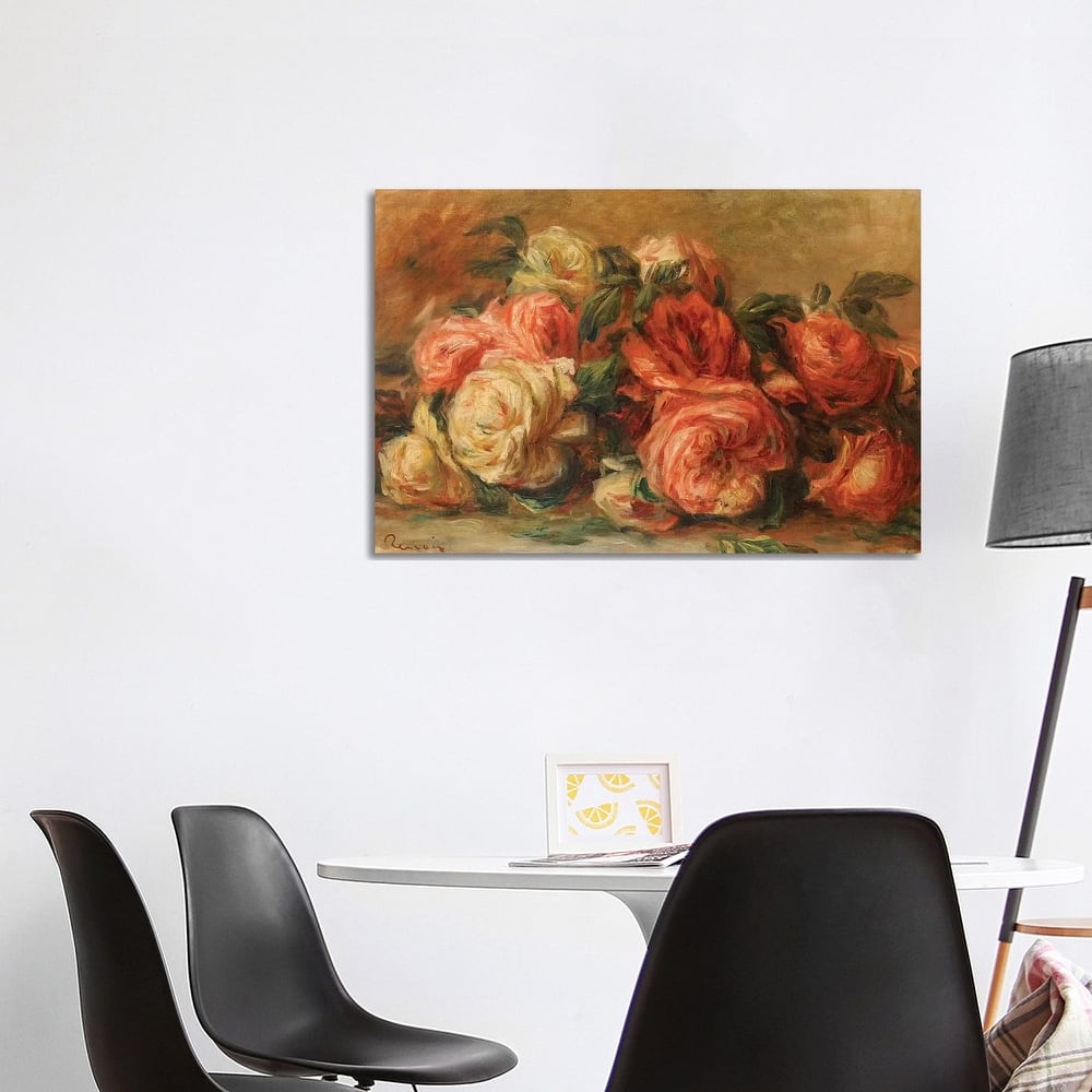 iCanvas "Discarded Roses " by Pierre-Auguste Renoir Canvas Print