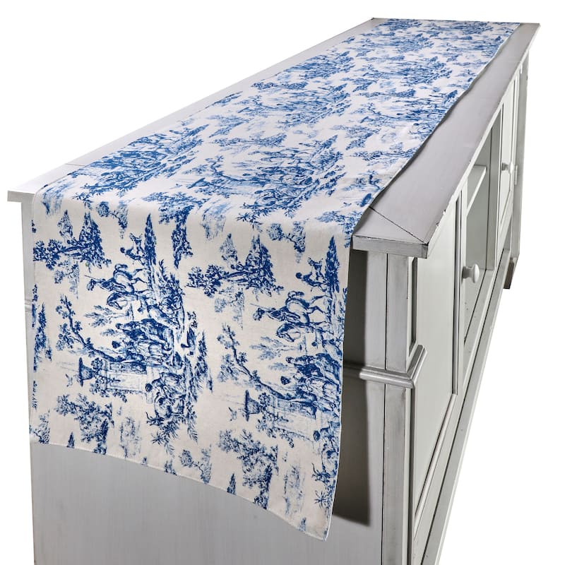 13"X72" Toile Table Runner