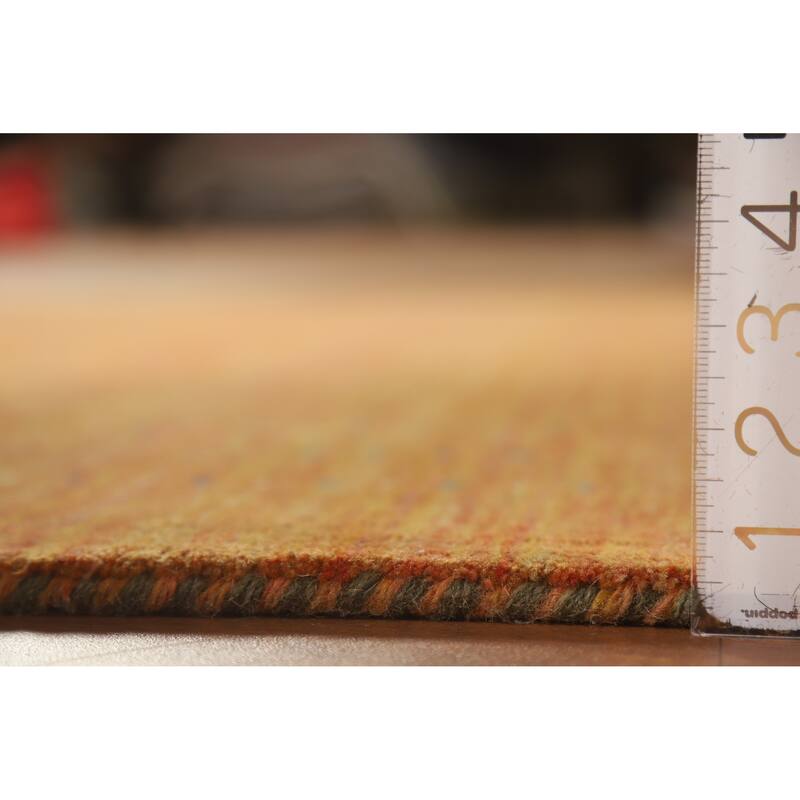 Hand Knotted Oriental 100% Wool Carpet Tribal Tribal Oranges & Rust Gabbeh Area Rug - 7' 8'' X 5' 0''