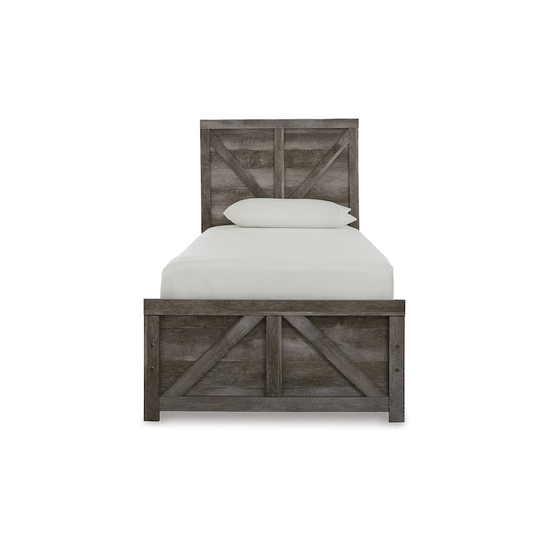 Wynnlow Twin Crossbuck Panel Bed
