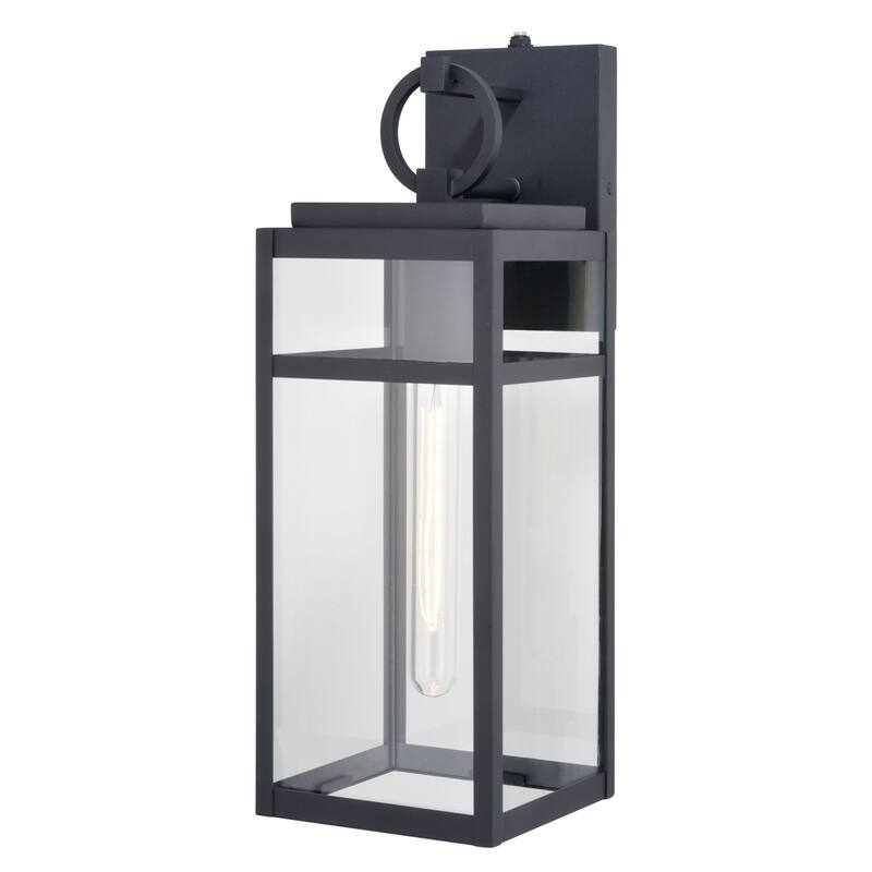 Vaxcel Lighting T0721 Hubbard 18" Tall Wall Sconce - Textured Black