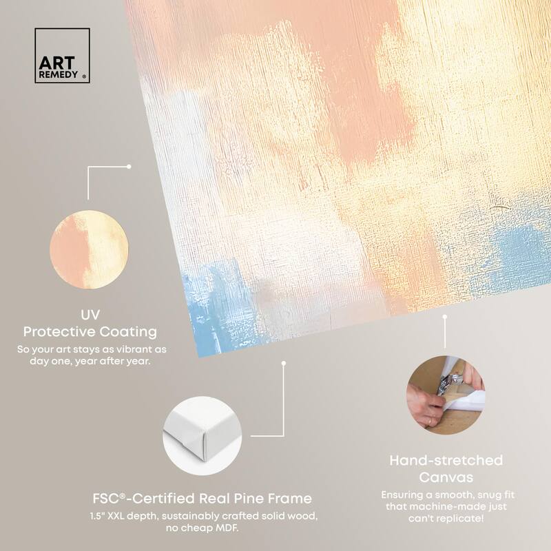 Painted Serenity I Canvas Set of 2 by Art Remedy, Gallery Wrapped