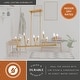 preview thumbnail 6 of 8, Vaxcel Lighting H0306 Warwick 10 Light 33" Wide Taper Candle Linear