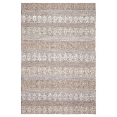ECARPETGALLERY Braid weave Sienna Khaki Wool Rug - 6'1 x 9'0