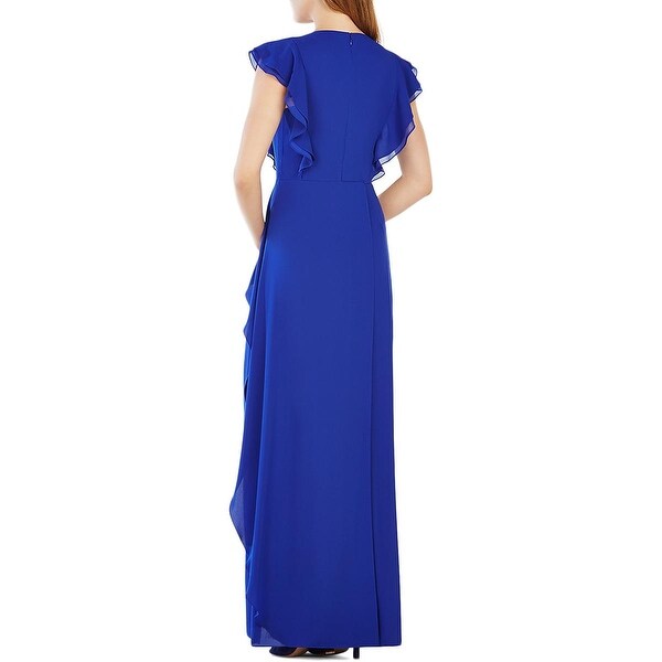 bcbg blue long dress