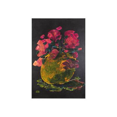 Midnight Flower II (30 x 45) Canvas Art Print