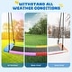 preview thumbnail 2 of 23, 700lb 60" Skycurve Platform Tree Swing, Swing Sets for Kids and Adults with 2 Hanging Straps