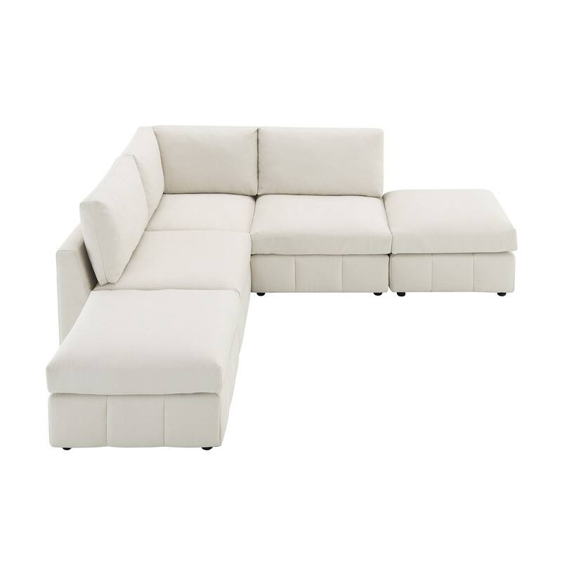 93 "modern sectional sofa, vertical stripes, 5 seat armless sofa
