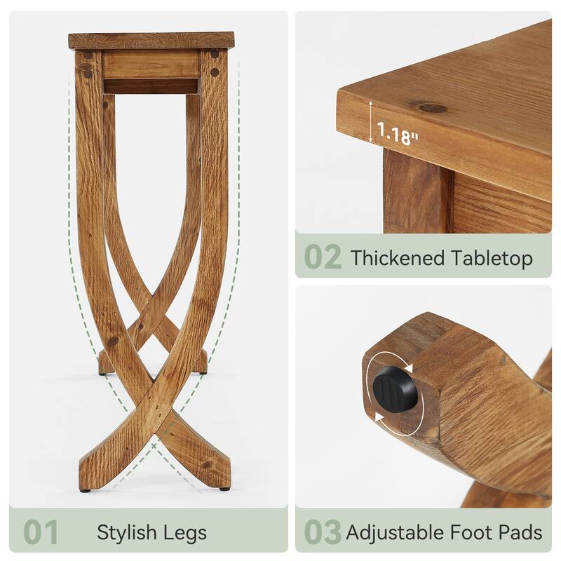 Solid Wood Console Table, Entryway Sofa Table, Living Room Hallway Entrance Foyer Accent Side Table