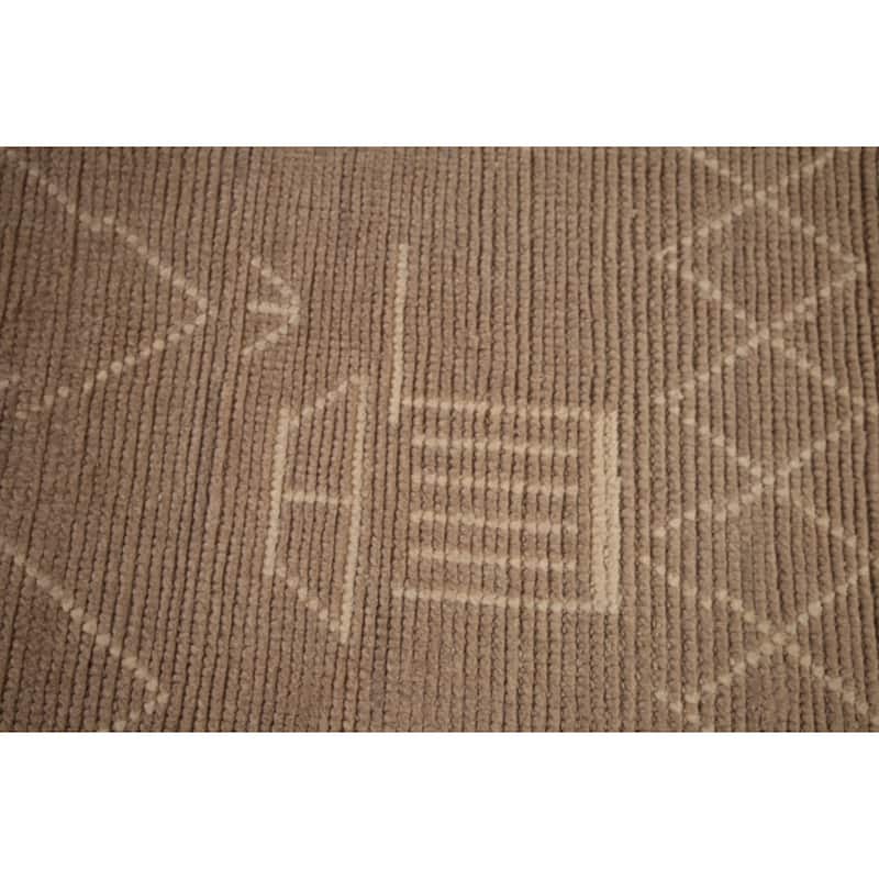Earth Tone Moroccan Large Oriental Area Rug Handmade Wool Carpet - 9'11"x 15'2"
