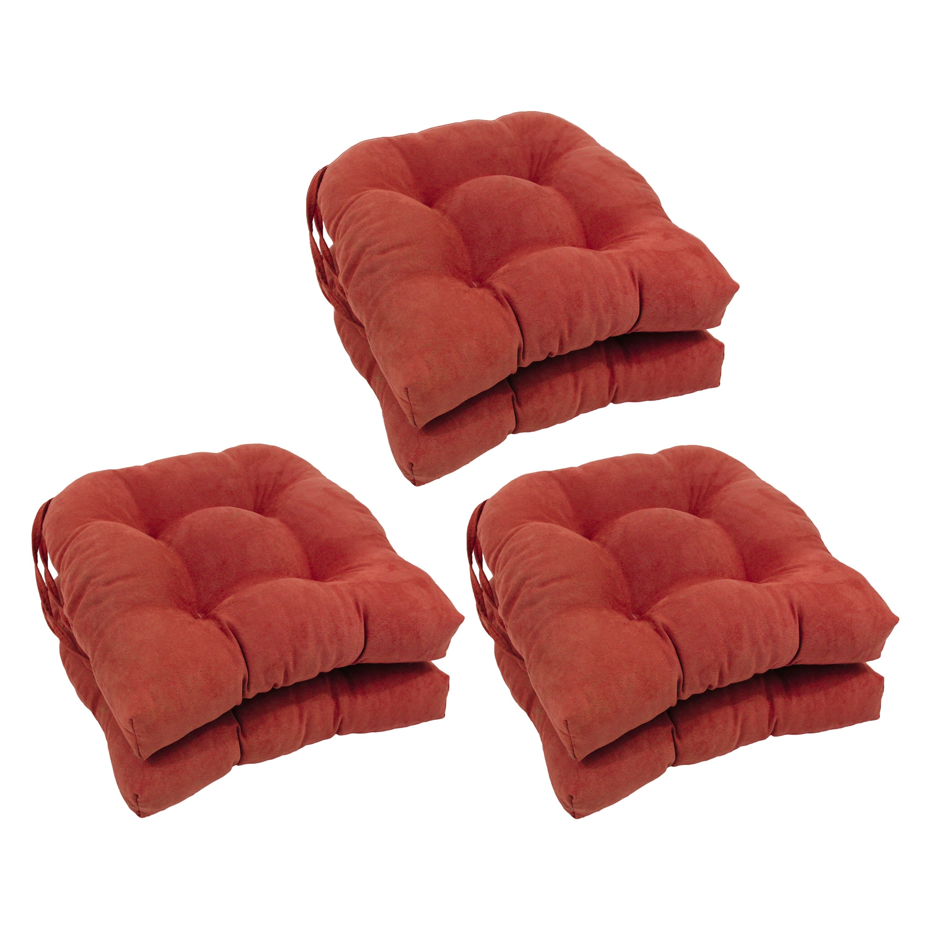 16 inch U shaped Indoor Microsuede Chair Cushions Set of 2 4 or 6 Bed Bath Beyond 7896227