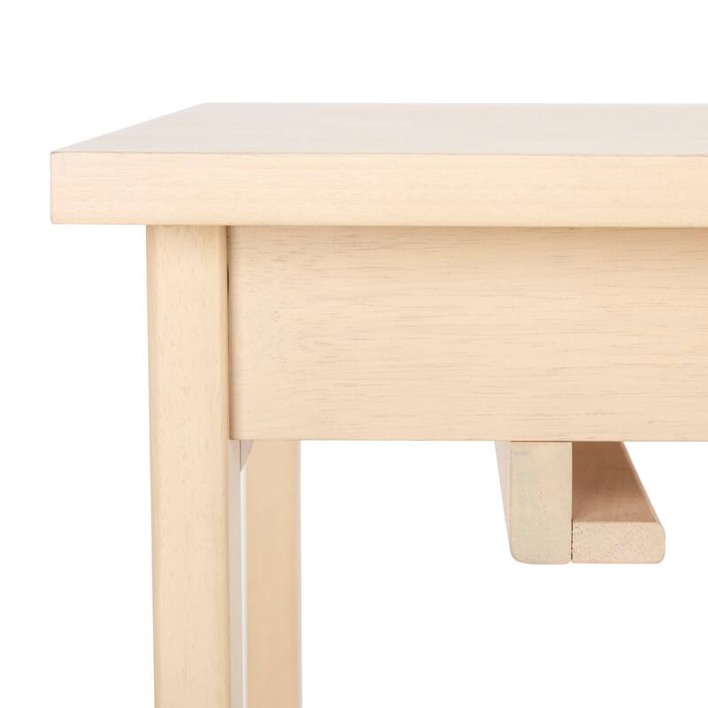 SAFAVIEH Neoma 3 Piece Pub Set - White Oak - 42.1" x 17.7" x 36.2" - 42Wx18Dx36H