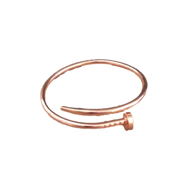 eli k Womens ROSE GOLD PLATE NAIL BANGLE BRACELET