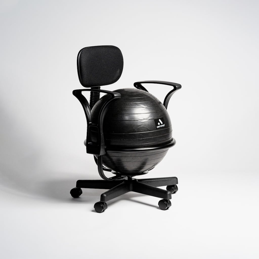 Aeromat Deluxe Ball Chair - Black - 22"x22"x32"