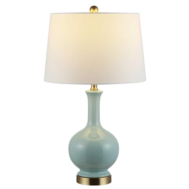 SAFAVIEH Lighting 26-inch Bowie Ceramic Table Lamp - 15" x 15" x 26"