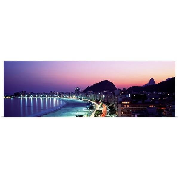 Copacabana Beach Rio De Janeiro Brazil Poster Print Overstock Copacabana Beach Rio De Janeiro Brazil Poster Print Overstock