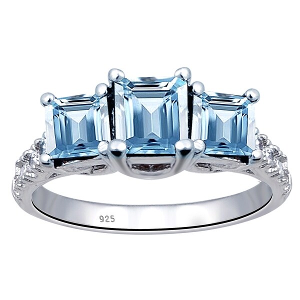silver square rings