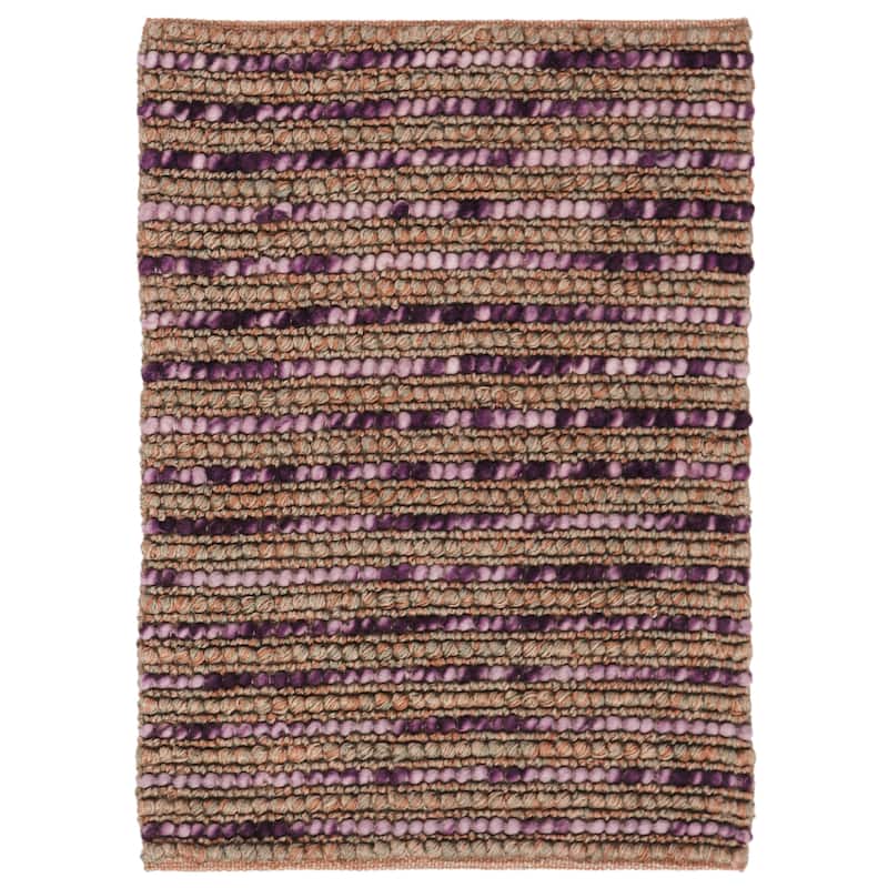SAFAVIEH Handmade Bohemian Jelisava Jute & Wool Area Rug - 2' x 3' - Purple/Multi