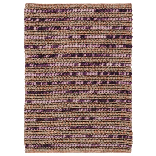SAFAVIEH Handmade Bohemian Ramona Jute & Wool Area Rug - 2' x 3' - Purple/Multi