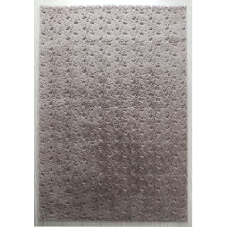 Amore Shag Collection Gray Textured Area 5undefined x 8undefined 5undefined X 7undefined - Overstock - 32647124
