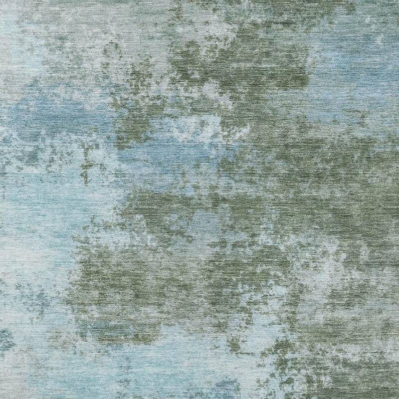 HomeRoots Abstract Transitional Rectangle Outdoor Rug - 8' X 10'
