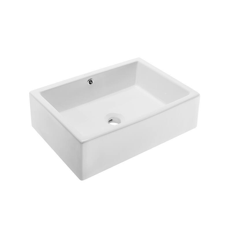 Swiss Madison Voltaire 17" Square Ceramic Vessel Sink