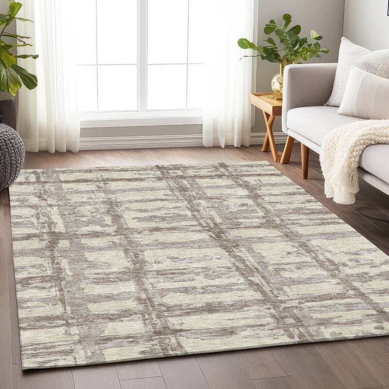 Premium Washable Super Soft Transitional Mayfield Rug - Beige - 2' 6" x 3' 10" - Rectangle