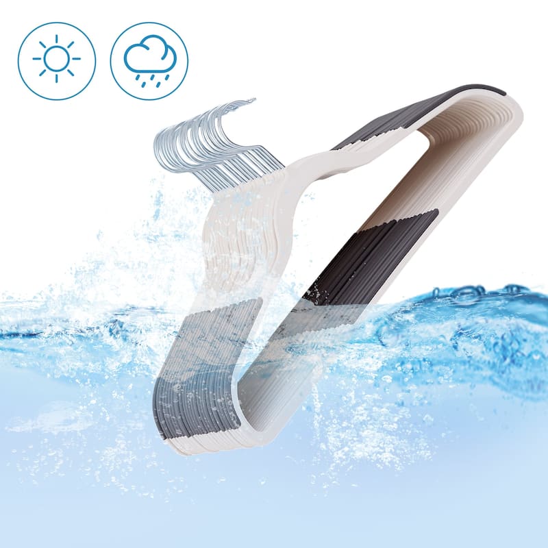 Clothes Hangers Plastic Coat Hangers Non-Slip Space-Saving Swivel Hook