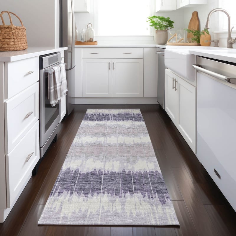 Machine Washable Indoor/ Outdoor Chantille Contemporary Ombre Rug
