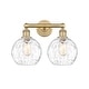 preview thumbnail 4 of 28, Innovations Lighting Athens Water Glass - 2 Light 17" Bath Vanity Light