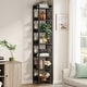 78.7 Inch Extra Tall Narrow Bookshelf, 7 Tier Corner Bookcase - On Sale ...
