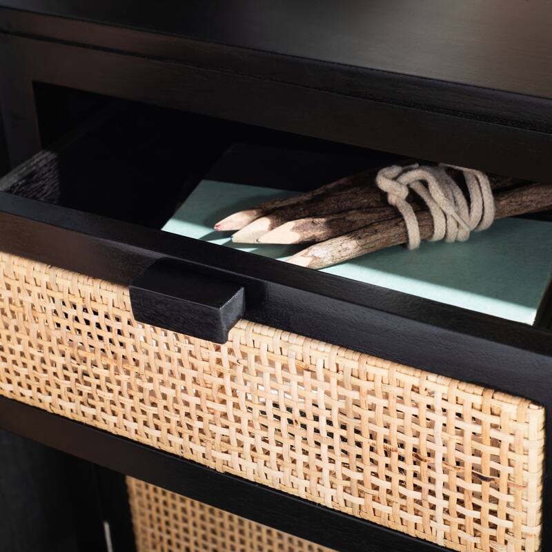 SAFAVIEH Zhane Coastal 1-Drawer 1-Door Nightstand
