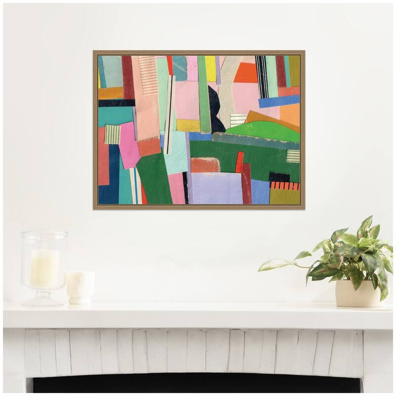 Kate and Laurel Maximalist FC by Felicia Dadak Framed Canvas Wall Art Print