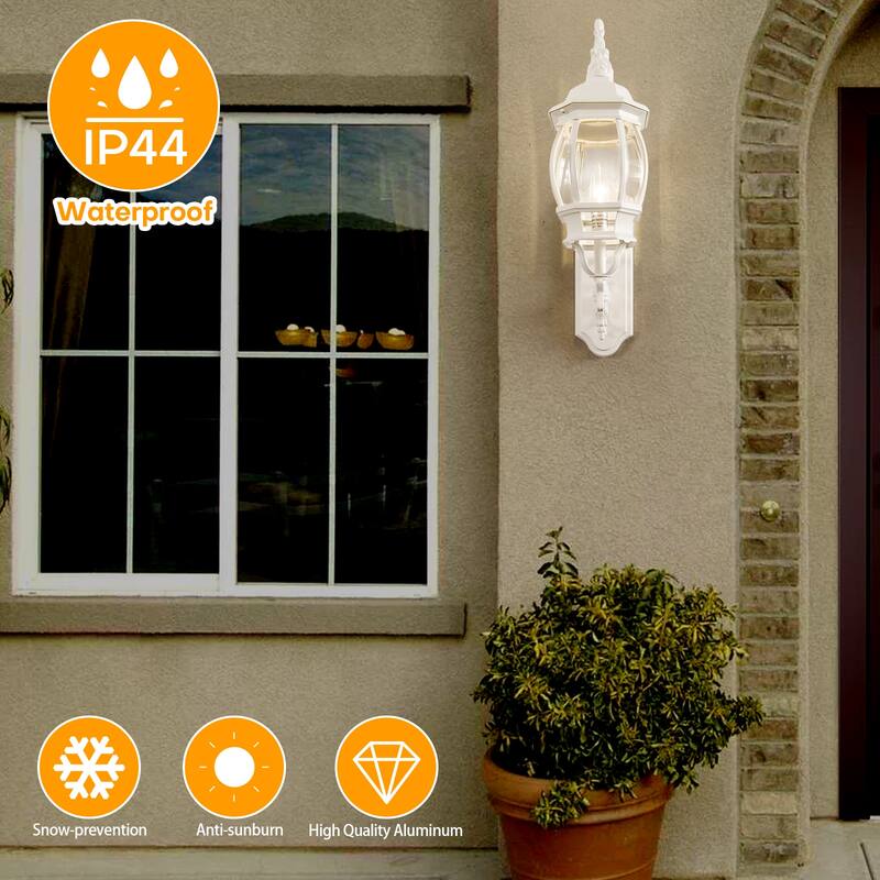 Outdoor 1/3 Light Waterproof Aluminum Wall Light