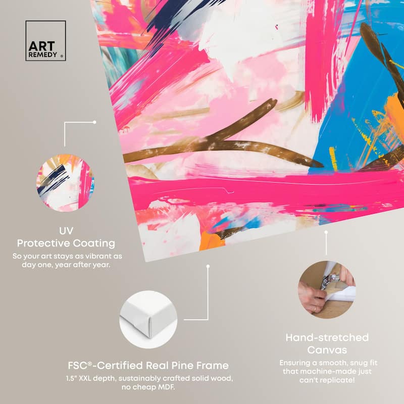 Exuberant Hues IV Canvas by Art Remedy, Gallery Wrapped