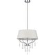 preview thumbnail 4 of 2, SAFAVIEH Lighting Waltz Adjustable 3-light Chrome Pendant - 17"x17"x17868"