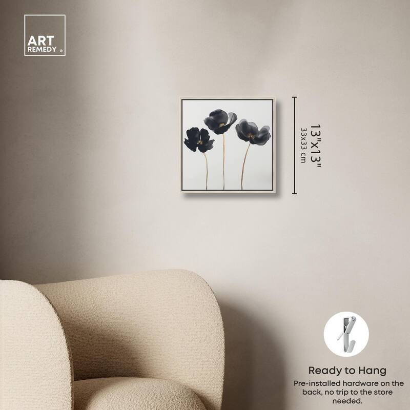 Nocturnal Flowers II Canvas by Art Remedy