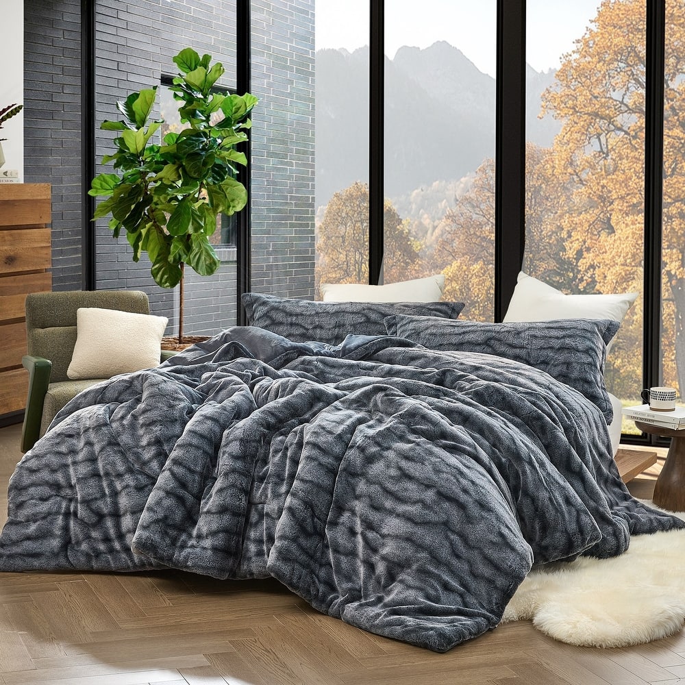 Oceans - Coma Inducer® Oversized Comforter Set - Navy Current