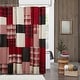 preview thumbnail 1 of 3, Woolrich Sunset Red Cotton Shower Curtain Red