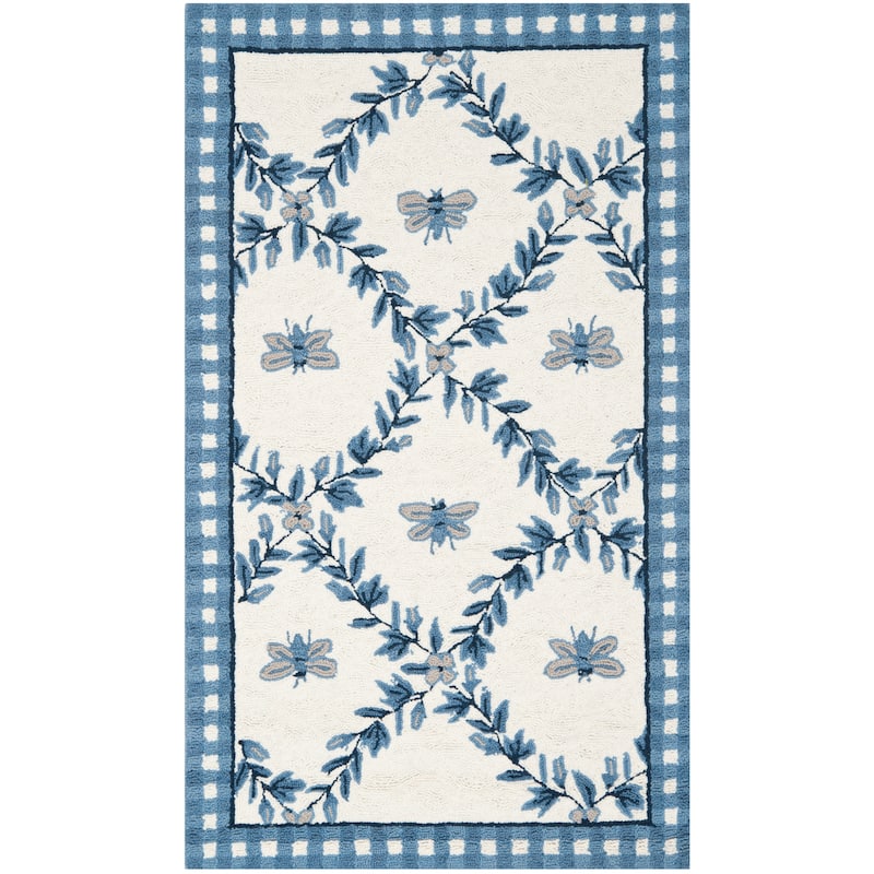 SAFAVIEH Handmade Chelsea Aubree French Country Trellis Wool Rug