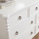 preview thumbnail 11 of 25, Roundhill Furniture Avellune 4-Piece Bedroom Set: Poster Bed with Dresser, Mirror, Chest, and 2 Nightstands, White Finish