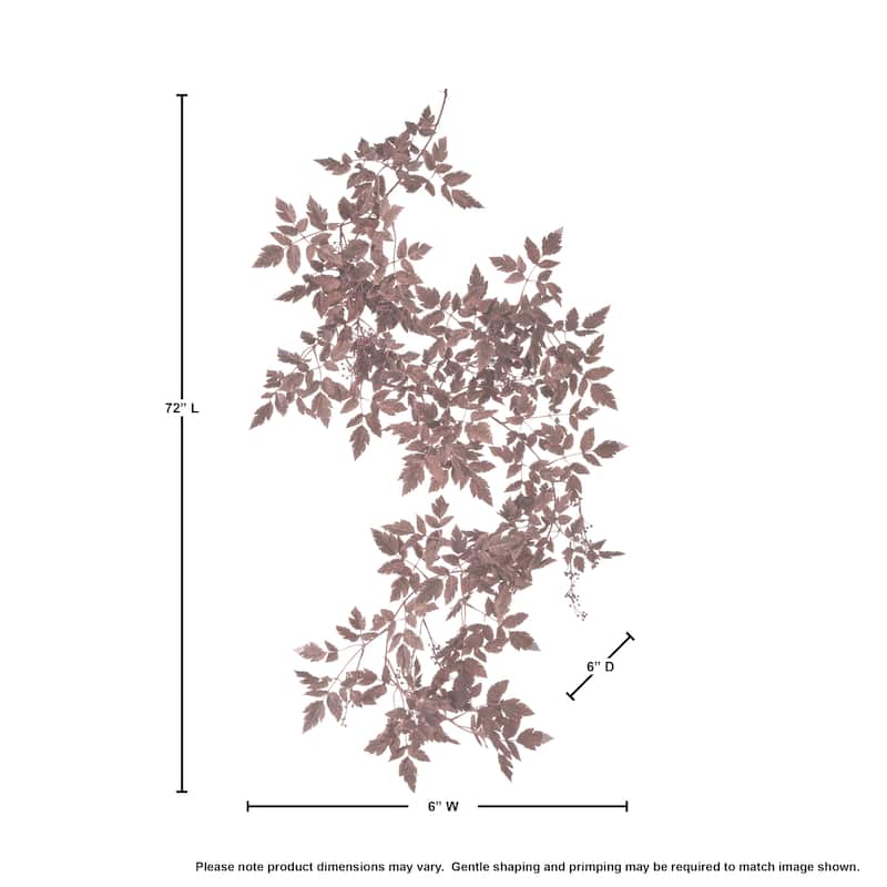 72"Autumn Ruscus With Berry Garland