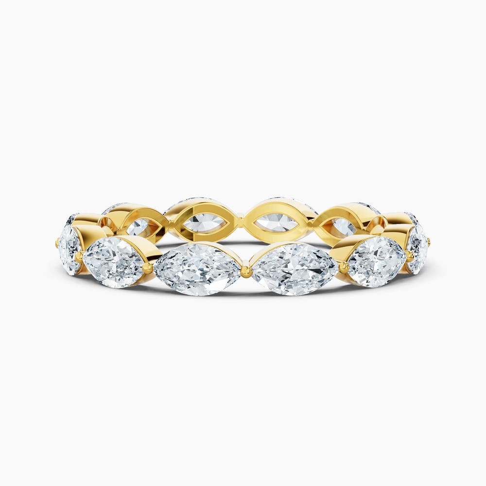 Auriya 14k Gold Marquise East-West Lab Grown Diamond Eternity Band 1.30 - 6.00 ct. tw. (F-G, VS)