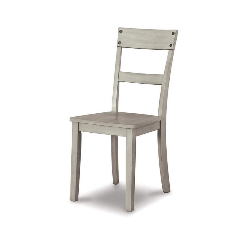 Loratti Rustic Grey Wash Dining Room Chair (Set of 2)