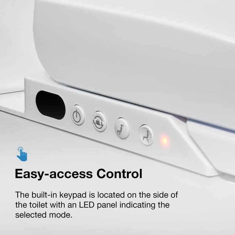 Ove Decors 1.28 GPF Wall Mounted One Piece Elongated Toilet � Seat