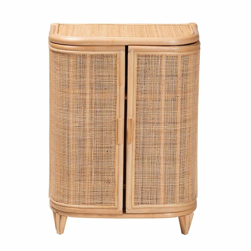 Yanka Bohemian Natural Rattan Storage Cabinet