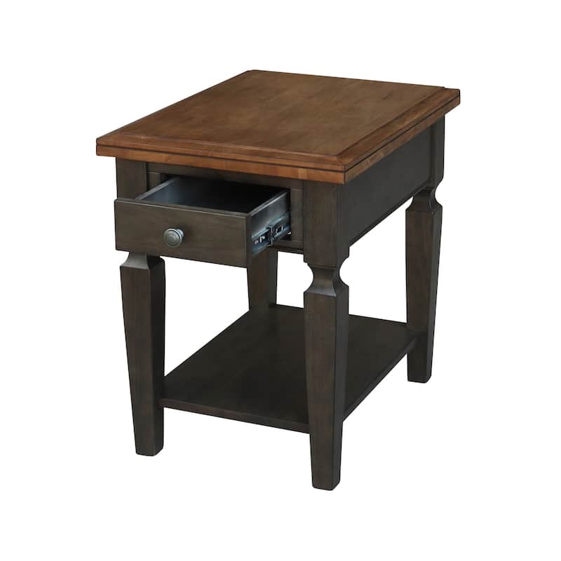 Vista Solid Wood End Table - 18"W x 24"D x 24"H