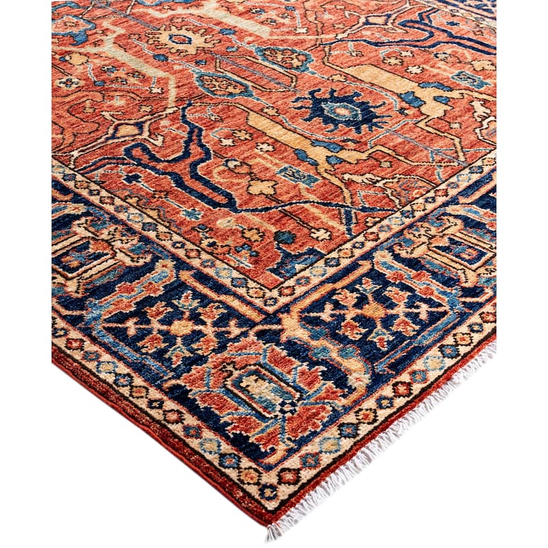 Serapi One-of-a-Kind Hand-Knotted Area Rug - Red - 4' 2" x 5' 10"